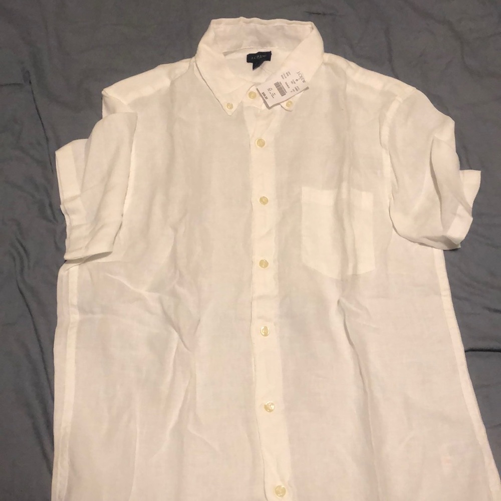 JCrew Mercantile Linen Button Down.